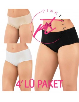Öztaş Kadın Modal 4' lü Boxer